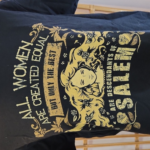 Gildan Tops - Witchy tee shirt size XL Gildan brand black gold colors